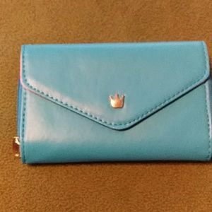 Wallet case with wrist strap